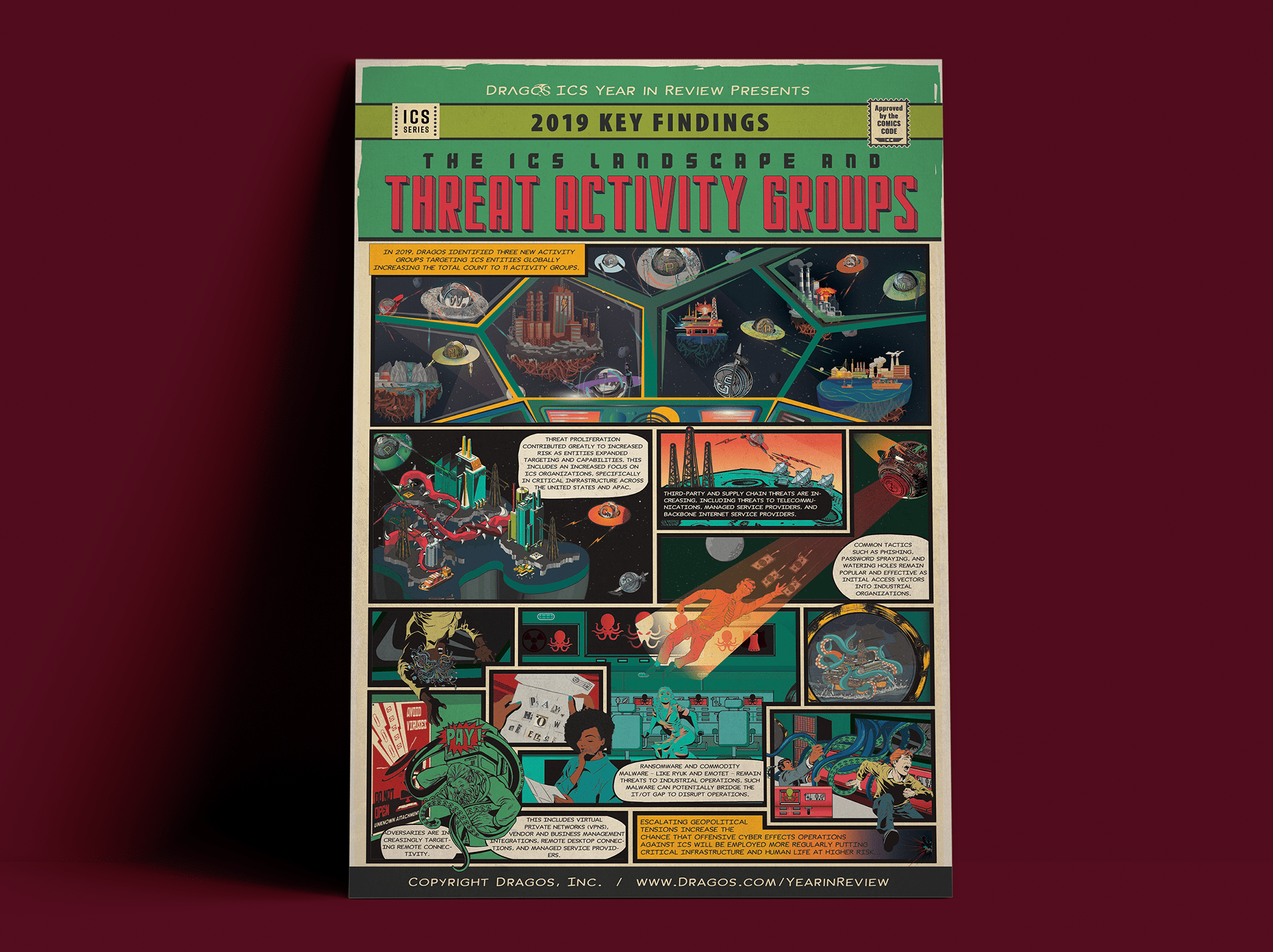 Comic Book Cybersecurity Poster